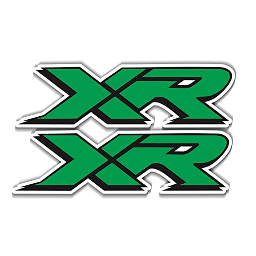 Für BMW XR Schild Aufkleber F900XR S1000XR Motorrad Kraftstofftank Seitenwand Rim Helm Moto Reflektierende XR Logo Aufkleber Schmücken (Color : Reflective Green) von STATUZ