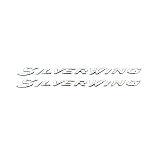 Für Honda Silver Wing GT 250 400 600 Motorrad Body Logo ABS Aufkleber Abzeichen Emblem Aufkleber Decals Schmücken (Color : 3D Chrome Decals A) von STATUZ