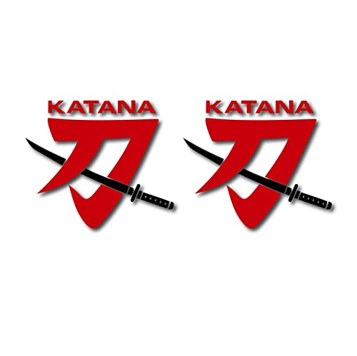 Motorrad Fahrrad Für Suzuki Katana Katana Reflektierende wasserdichte Radaufkleber Helm Moto Logo Schmücken (Color : Reflective red) von STATUZ