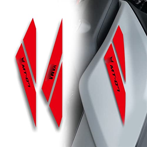 STATUZ Für Yamaha MT07 MT-07 Tank Aufkleber Aufkleber MT Logo Farbe Wasserdicht Motorrad Aufkleber Aufkleber Auto Aufkleber Schmücken (Color : Red Black) von STATUZ