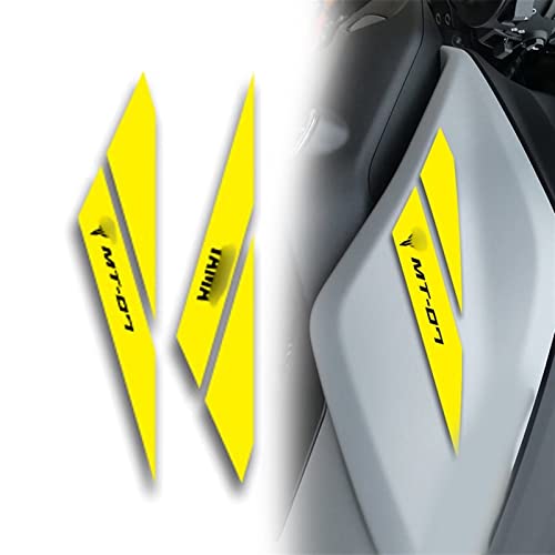 STATUZ Für Yamaha MT07 MT-07 Tank Aufkleber Aufkleber MT Logo Farbe Wasserdicht Motorrad Aufkleber Aufkleber Auto Aufkleber Schmücken (Color : Yellow and Black) von STATUZ