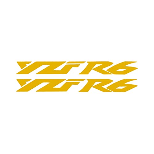 STATUZ Motorrad Aufkleber Für Yamaha YZFR6 2000-2014 2015 2016 2017 2018 2019 2020 2021 2022 2023 Wasserdichter Aufkleber Zubehör YZF R6 Schmücken (Color : Gold) von STATUZ
