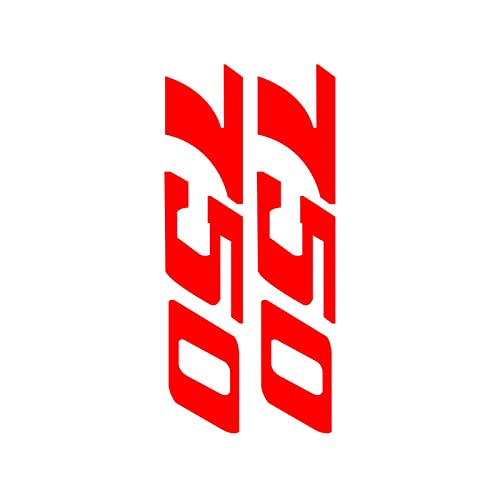 STATUZ Motorrad-Aufkleber Wasserdichter Aufkleber Forza 750 2022 Zubehör Für Honda Forza750 2021-2023 Motorrad-Aufkleber Schmücken (Color : Red) von STATUZ
