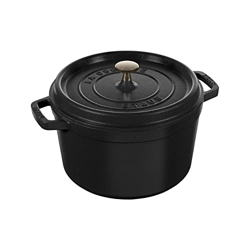STAUB 24 cm hoch, Gusseisen, Schwarz von STAUB