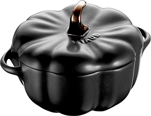 STAUB 40508-548 Petite Pumpkin Cocotte, Keramik, Matte Black von STAUB