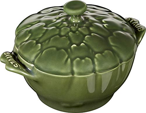 STAUB - Artischoke - Auflaufform, Suppenteller, Cocotte - Keramik - Farbe: Grün - Volumen: 0,5 Liter von STAUB