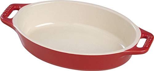 STAUB Ceramic 9 Oval Dish (Cherry) by von STAUB