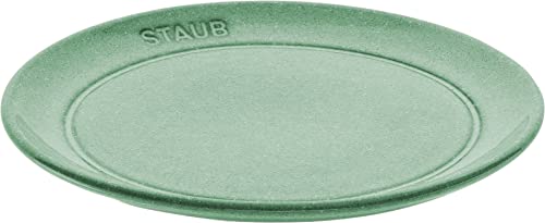 STAUB Dining Line Teller flach, 15 cm Salbeigrün Keramik Kratzfest von STAUB