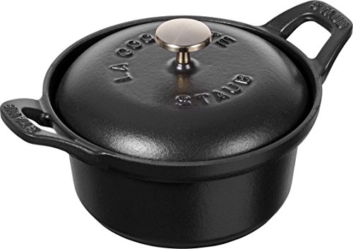 Staub 40501-020-0 Mini Auflaufform Coquête, Gusseisen, schwarz, 12 cm von STAUB