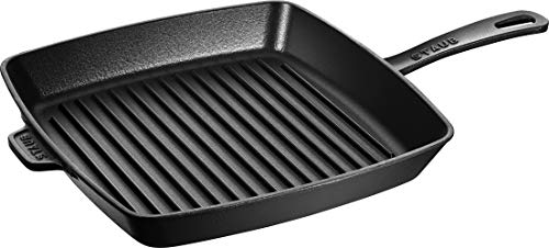 STAUB Amerikanische Grillpfanne 26 cm, Gusseisen, Für alle Herdarten, Schwarz von STAUB