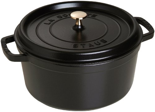 Staub Bratentopf rund, 30,0 cm, 8,35 l, schwarz, induktionsgeeignet 40509-863-0 (H.Nr. 1103025) von STAUB