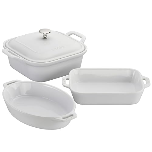Staub Ceramics Auflaufform-Set, Weiß, 4-teilig von STAUB