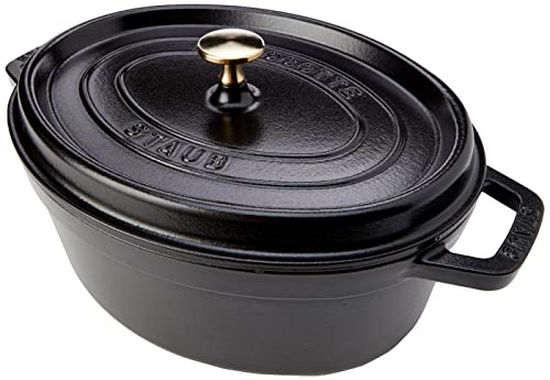 Staub Französischer Backofen, oval, 4,2 l, Schwarz Staub Französischer Backofen, oval, 4,2 l, Schwarz von STAUB