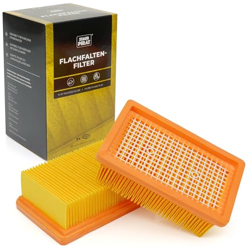 STAUBPIRAT 2 Filter passend für Kärcher WD4 WD5 WD6 - MV4 MV5 MV6. Flachfaltenfilter ideal auch für WD 4 5 6 MV 4 5 6 sowie KWD 4 5 6 Nass- und Trockensauger passt wie KFI 4410 2.8630 005.0 von STAUBPIRAT