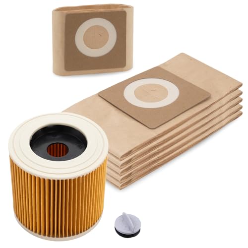 PRIMEBAG - 5 Staubsaugerbeutel 1 Filter kompatibel mit WD 1 Compact Battery Akku-Staubsauger Kärcher - Bestleistung beim Saugen PRIMEBAG - 5 Staubsaugerbeutel 1 Filter kompatibel mit WD 1 Compact Battery Akku-Staubsauger Kärcher - Bestleistung beim Saugen von STAUBSAUGERMANUFAKTUR staubsaugermanufaktur.de