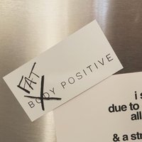 Fat Positive - Magnet von STAYFATDESIGNCO