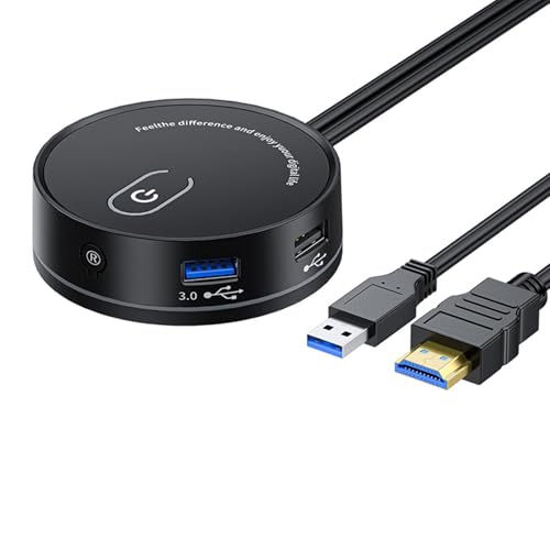 STBQHG PC Power Button mit USB 3.0 und 2.0 USB C 3,5 mm Auditory Interfaces Optionale Mehrfachfunktion für Home Offices von STBQHG