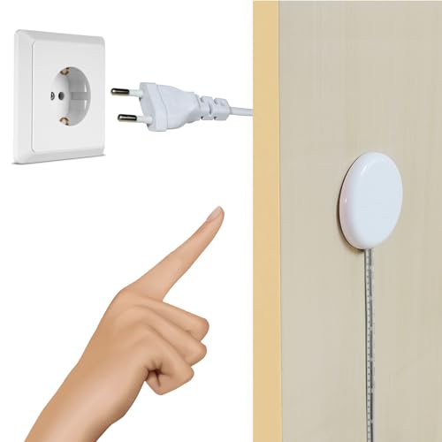 STBTECH 220V LED Touch Schalter Verdeckt, DC 220V 2A Berührungsschalter Sensorschalter für Smart Home LED Lichtleiste, Durchdringt Holz, Stein, Glas usw, keine Löcher erforderlich(Weiß) von STBTECH