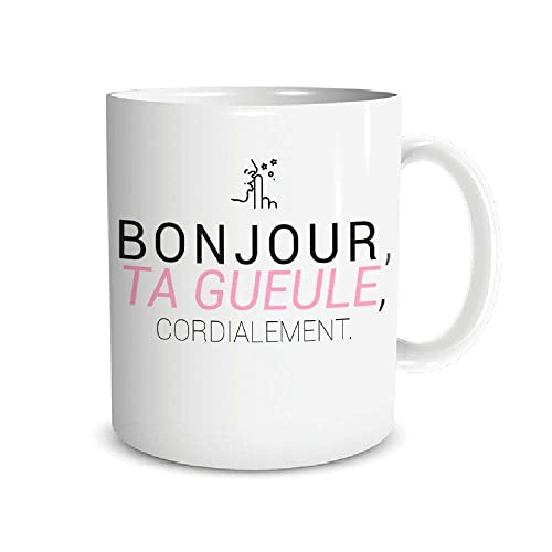 STC Lustige Kaffeetasse – Bonjour ta gueule herzlich von STC