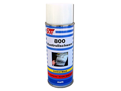 STC Kontrollschwarz 400 ml Kontrolllack Spray schwarz matt Kontrollspray für Schleifarbeiten von STC