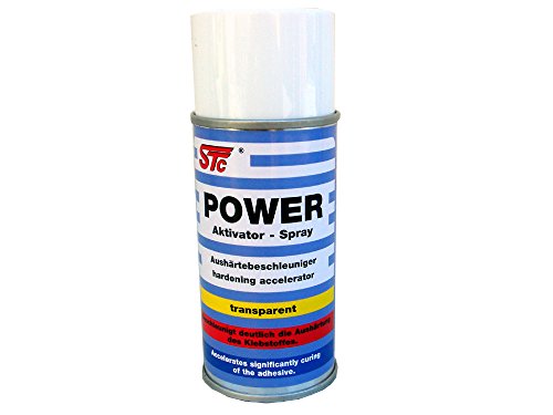 STC POWER Aktivator Spray 150 ml Activator Spray für Cyanacrylatklebstoffe Aktivatorspray für Sekundenkleber von STC