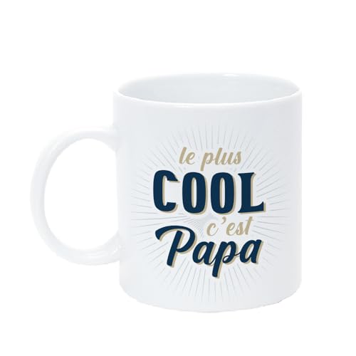 STC Tasse mit Aufschrift "Le plus cool" C est Papa STC Tasse mit Aufschrift "Le plus cool" C est Papa von STC