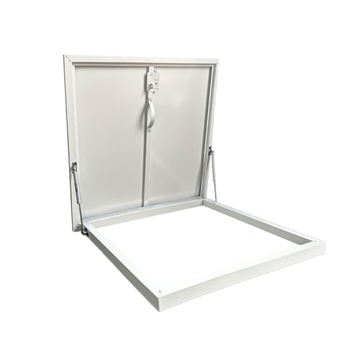 Dicke Metalldachluke, Dachbodenzugangstür, Dachzugangsschacht, Regendichte Dachwartungsluke, Einfache Installation, Für Dachböden, Terrassen, Keller(White,90cm/35.4in) von STCERY
