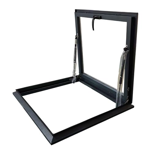 Manuelles Dachfenster, Geneigte, Flache Lüftungsdachluke, Aluminiumrahmen Und Isolierglas, Regensichere Dachausstiegsabdeckung Für Dachböden/Sonnenräume(68 * 78cm/26.8 * 30.7in) von STCERY