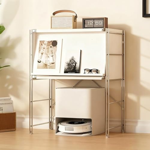 Moderner Saugroboter Ständer Staubsauger, Kehrroboter-Organizer-Schrankregal Mit Tür, Roboter-staubsaugerschrank Für Platzsparendes Wohnzimmer Und Küche(110 * 60cm/43.3 * 23.6in) von STCERY