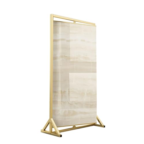 STCERY Fliesenmusterständer, Bodenfliesen-Präsentationsständer, Bodenstehender Musterständer, Wird for Platzieren Verschiedener Baustoffproben Verwendet(Gold,150 * 75cm/59 * 29.5in) von STCERY