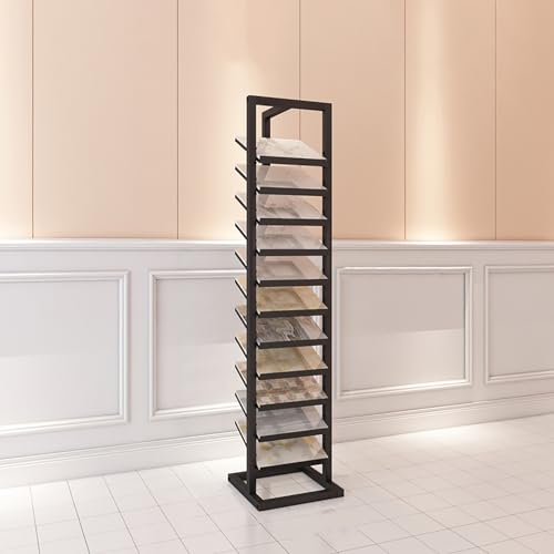 STCERY Fliesenmusterständer, Bodenfliesen-Präsentationsständer, Porzellanfliesen Regal Display Tools, Markttheke Oben Musterregal, Geeignet Für Lager/Einzelhandel(52cm/20.5in) von STCERY