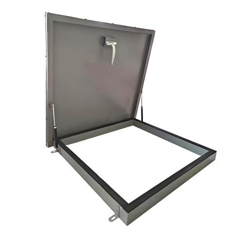 Verzinkte Dachzugangsluke, Dachpaneele, Metall-Wartungsluke, Sicherheitstür, Kellerausgangsabdeckung, Dachbodenzugangstür Mit Griff, Für Privatlager, Hotels(90cm/35.4in) von STCERY