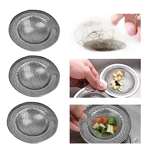Küchenspüle Sieb, STCRERAG 3 Stück Abflusssieb Edelstahl Abflusssieb Küche Dauerhaft Abflusssieb Spüle Anti-Rost Abflusssieb Waschbecken 7.2CM*1.5cm Abflußsieb für Küchenspüle Waschbecken Spüle Küchenspüle Sieb, STCRERAG 3 Stück Abflusssieb Edelstahl Abflusssieb Küche Dauerhaft Abflusssieb Spüle Anti-Rost Abflusssieb Waschbecken 7.2CM*1.5cm Abflußsieb für Küchenspüle Waschbecken Spüle von STCRERAG