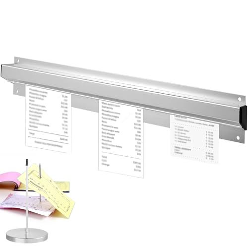Restaurant-Ticket-Halter, 30–100 cm, Gastronomie-Greifer, mit 1 Stück Schreibtisch-Quittungshalter, Aluminium, Restaurant, Lebensmittel-Bestellung, für Küchen/Cafés/Bars Restaurant-Ticket-Halter, 30–100 cm, Gastronomie-Greifer, mit 1 Stück Schreibtisch-Quittungshalter, Aluminium, Restaurant, Lebensmittel-Bestellung, für Küchen/Cafés/Bars von STDZQCWY