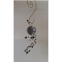 steampunk/Weihnachten Kristalline Silber/Schwarz Gestreifte Eis Spinne von STEAMFORGEDSTUDIOS