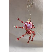steampunk/Weihnachtsperlen Rot/Weiß Kristall Spinne von STEAMFORGEDSTUDIOS