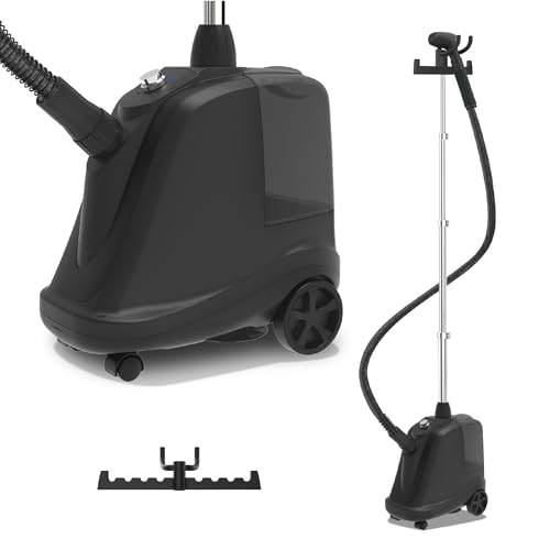 SteamOne - Berufliches Ergebnis Steamer & Dampfglätter - Vertikaler Dampfbügler mit 3,5l Wassertank - Antibakterielle Dampfbürste für Alle Textilarten - 2000W - T2000B von STEAMONE
