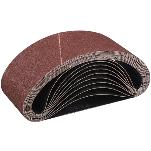 STEBRUAM 10 Stück Schleifband 75X457 Körnung 60 von STEBRUAM