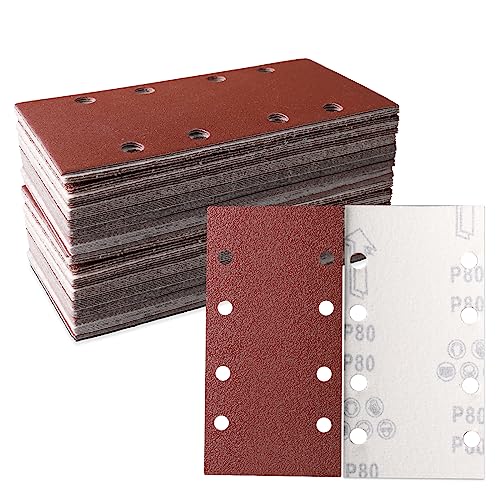 STEBRUAM 30tlg Schleifblatt Set 93 x 185 mm Körnung 80,8 Löcher verschiedene Zubehör Materialien für Schwingschleifer STEBRUAM 30tlg Schleifblatt Set 93 x 185 mm Körnung 80,8 Löcher verschiedene Zubehör Materialien für Schwingschleifer von STEBRUAM
