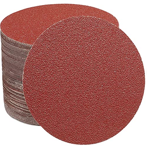 Schleifscheiben Klett 125mm, 70 Stück Exzenter Schleifpapier Set Körnung 10 je 40 60 100 150 240 320 600 für Holz und Metall-STEBRUAM(Ohne Löche) von STEBRUAM