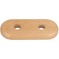 Stedo - Echtholz-Doppelrosette - Buche - Loch: 15 mm x Aussen: 120 x 50 mm von STEDO