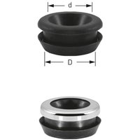 STEDO MÜLET-TRUMPF WC-Verbinder, schwarz, für Spülrohr, Ø 48/28 von STEDO