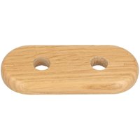 Stedo - Echtholz-Doppelrosette - Eiche - Loch: 18 mm x Aussen: 120 x 50 mm von STEDO