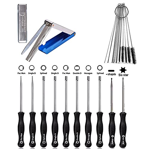10 Stück Vergaser Schraubendreher, Vergaser Einstellwerkzeuge Set für Walbro 2-Takt-Kleinmotoren Husqvarna Chainsaw Weed Eater Troy Bilt usw Bürste und Vergaserreiniger self von STEEIRO