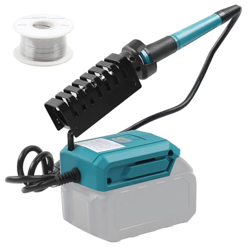 STEEIRO Akku Cordless Lötkolben Set für Markita, Tragbar Lötkolben mit Digitale Display,300-510℃ Temperatur Schnelles Aufheizen für Elektronisches Löten Kit, Heißschneider, Gerätereparatur,(Ohne Akku) von STEEIRO