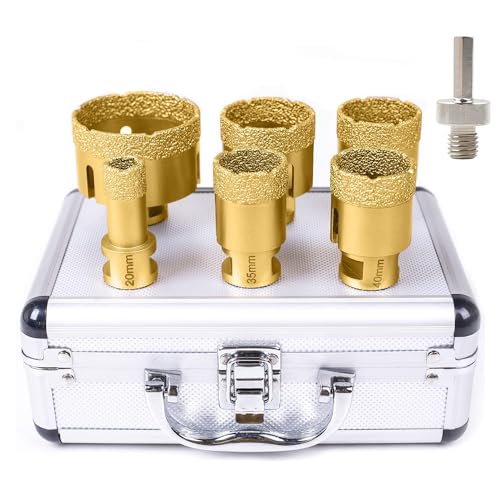 Diamant Lochsäge Diamantbohrer Kit M14 20/35/40/45/50/68mm Fliesenbohrer Set 0,8/1,4/1,6/1,8/2/2,7 Inch für Porzellan Fliese Granit Marmor Fliesen Bohren Diamant Lochsäge Diamantbohrer Kit M14 20/35/40/45/50/68mm Fliesenbohrer Set 0,8/1,4/1,6/1,8/2/2,7 Inch für Porzellan Fliese Granit Marmor Fliesen Bohren von STEEIRO