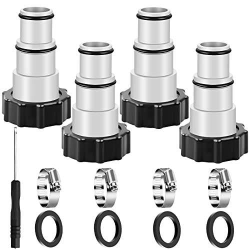 Poolschlauch Adapter, Adapter A für Intex Pool, Ersatz Schlauchadapter für Pumpen, Anschluss Für Ø 32 Und 38 Mm Pool-Schlauch, Pool Anschluss Zubehör (13 Komponenten)) von STEEIRO