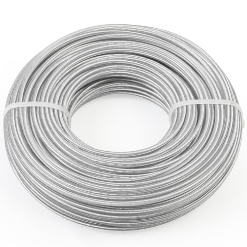 Trimmerfaden Mähfaden Stahldraht Freischneider Rasentrimmer Faden,robuster Trimmerfaden Mähfaden für Rasenmäher-Spule,Trimmer (3,0mm x 30 M) Trimmerfaden Mähfaden Stahldraht Freischneider Rasentrimmer Faden,robuster Trimmerfaden Mähfaden für Rasenmäher-Spule,Trimmer (3,0mm x 30 M) von STEEIRO