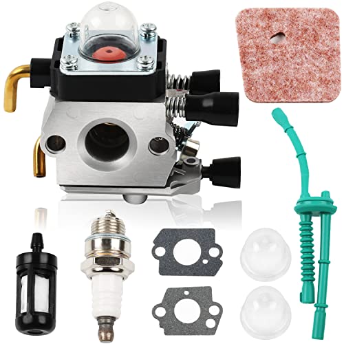 Vergaser Luftfilter C1Q-S97 für STIHL FS55 FS38 FS45 FS46 KM55 HL45 FS55C FS55R FS55RC FS45L FS45C Vergasersatz Kit Trimmer Rasenmäher mit Luftfilter Kraftstoffleitung Primer Bulb Kit Vergaser Luftfilter C1Q-S97 für STIHL FS55 FS38 FS45 FS46 KM55 HL45 FS55C FS55R FS55RC FS45L FS45C Vergasersatz Kit Trimmer Rasenmäher mit Luftfilter Kraftstoffleitung Primer Bulb Kit von STEEIRO