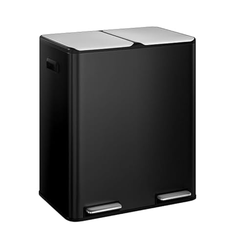 STEELSØN Elyron Mülleimer 2 Fächer – Mülltrennsystem Küche 2x30L aus Edelstahl Schwarz – Tretmülleimer mit Soft-Close & Geruchsfilter – Abfalleimer mit Inneneimern für Recycling & Restmüll STEELSØN Elyron Mülleimer 2 Fächer – Mülltrennsystem Küche 2x30L aus Edelstahl Schwarz – Tretmülleimer mit Soft-Close & Geruchsfilter – Abfalleimer mit Inneneimern für Recycling & Restmüll von STEELSØN